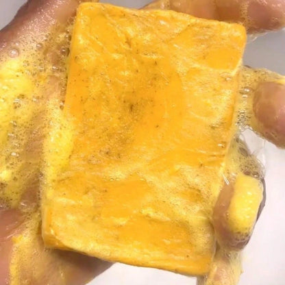 100g Turmeric Soap: Face And Body Cleansing, Brightens Skin, Deep Cleansing, Smooth And Clear Skin, Suitable For All Skin Types, Contains Natural Ingredients