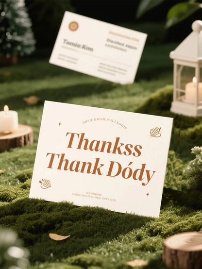 100pcs/200pcs/500pcs Cards Double-Sided Printing, Custom Business Cards With Logo Text, Custom Images, Custom Nail And Hair Salon Cards, Office Supplies, Thank You Cards, Small Business