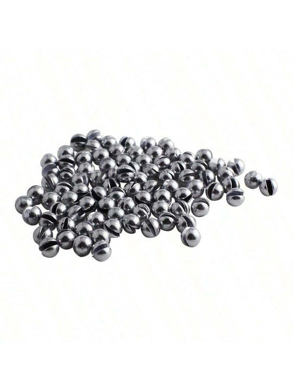 100pcs/205pcs Weight Sinkers, 5 Sizes Lead Weights, Round Split Shot Sinkers, Removable Fishing Weights Sinkers
