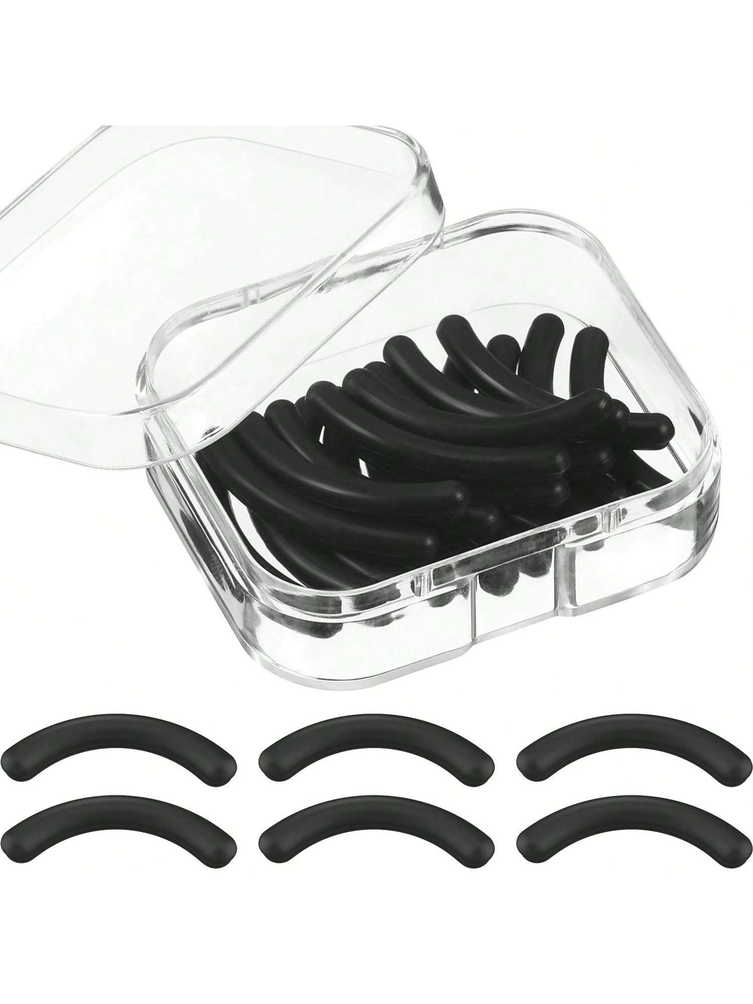 100pcs/50pcs/10pcs Eyelash Curler Replacement Silicone Rubber Pads, Suitable For Universal Eyelash Curlers