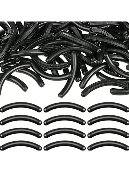 100pcs/50pcs/10pcs Eyelash Curler Replacement Silicone Rubber Pads, Suitable For Universal Eyelash Curlers