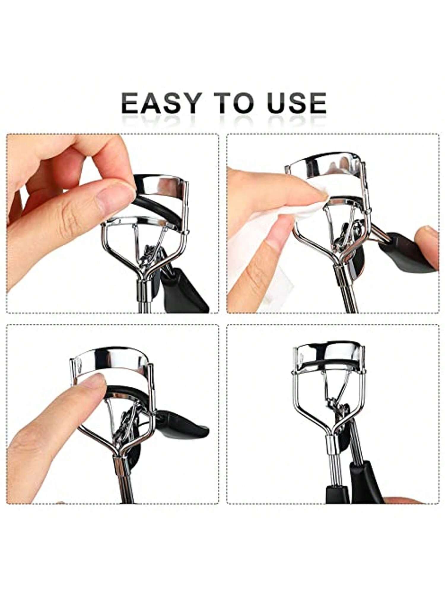 100pcs/50pcs/10pcs Eyelash Curler Replacement Silicone Rubber Pads, Suitable For Universal Eyelash Curlers