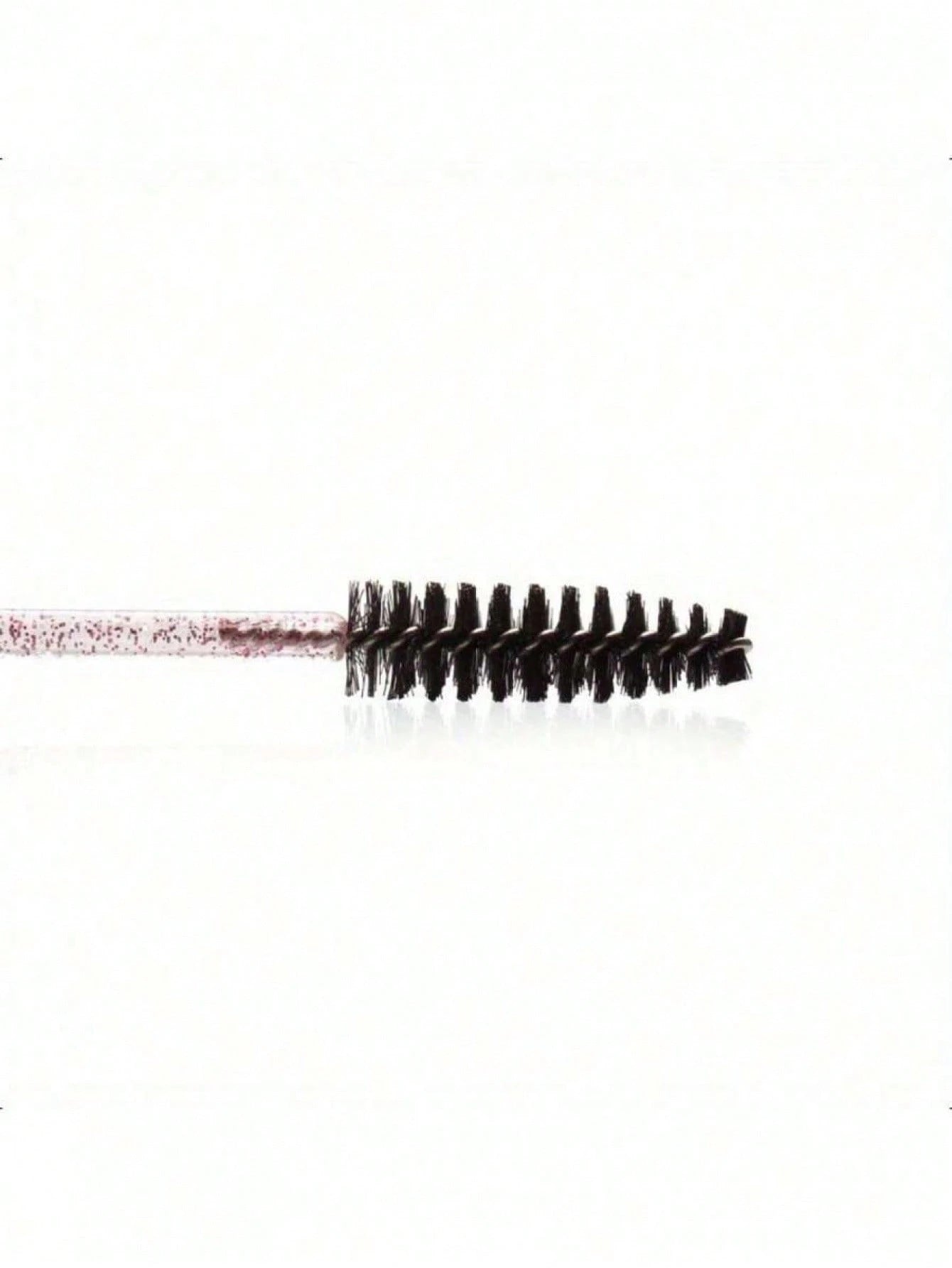100PCS Crystal Pink Eyelash Brushes, Mascara Wands With Container, Bendable Eyebrow Spoolies, Lash Brush For Lash Extensions, Eyebrow Spoolie, Castor Oil Brushes