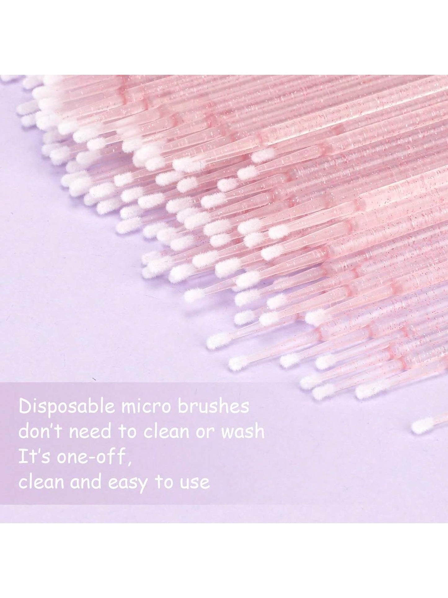 100pcs Disposable Makeup Brush Miniature Smudge Brush, 100pcs Flexible Ultra-Fine Mascara Wand For Mascara Brush, Eyebrow Brush, Makeup Brush, Eyelash Comb