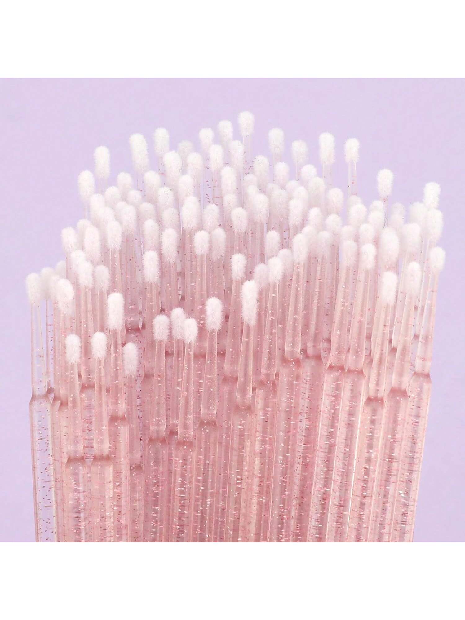 100pcs Disposable Makeup Brush Miniature Smudge Brush, 100pcs Flexible Ultra-Fine Mascara Wand For Mascara Brush, Eyebrow Brush, Makeup Brush, Eyelash Comb