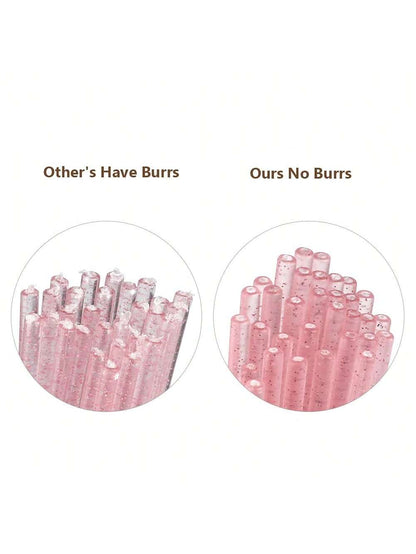 100pcs Disposable Makeup Brush Miniature Smudge Brush, 100pcs Flexible Ultra-Fine Mascara Wand For Mascara Brush, Eyebrow Brush, Makeup Brush, Eyelash Comb