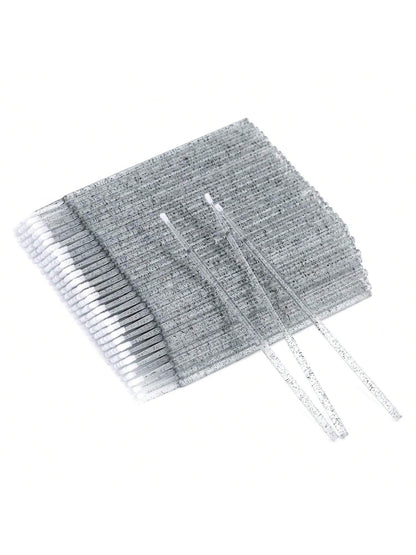 100pcs Disposable Makeup Brush Miniature Smudge Brush, 100pcs Flexible Ultra-Fine Mascara Wand For Mascara Brush, Eyebrow Brush, Makeup Brush, Eyelash Comb