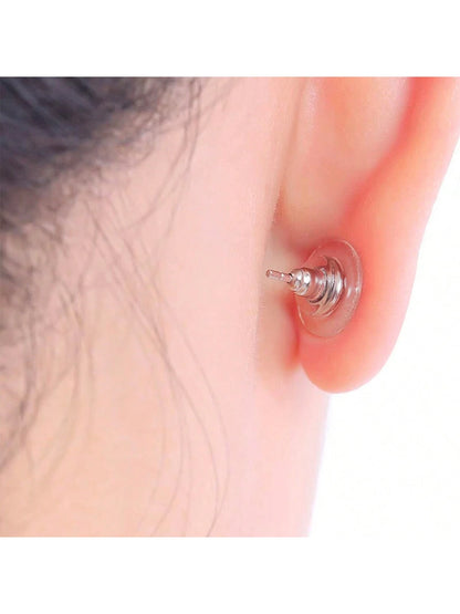 100pcs Gold & Silver Mixed Disc Earring Back Stoppers- DIY Jewelry Accessories, With Pin Back Design, Easy To Install- Ideal For Jewelry Making And Repair