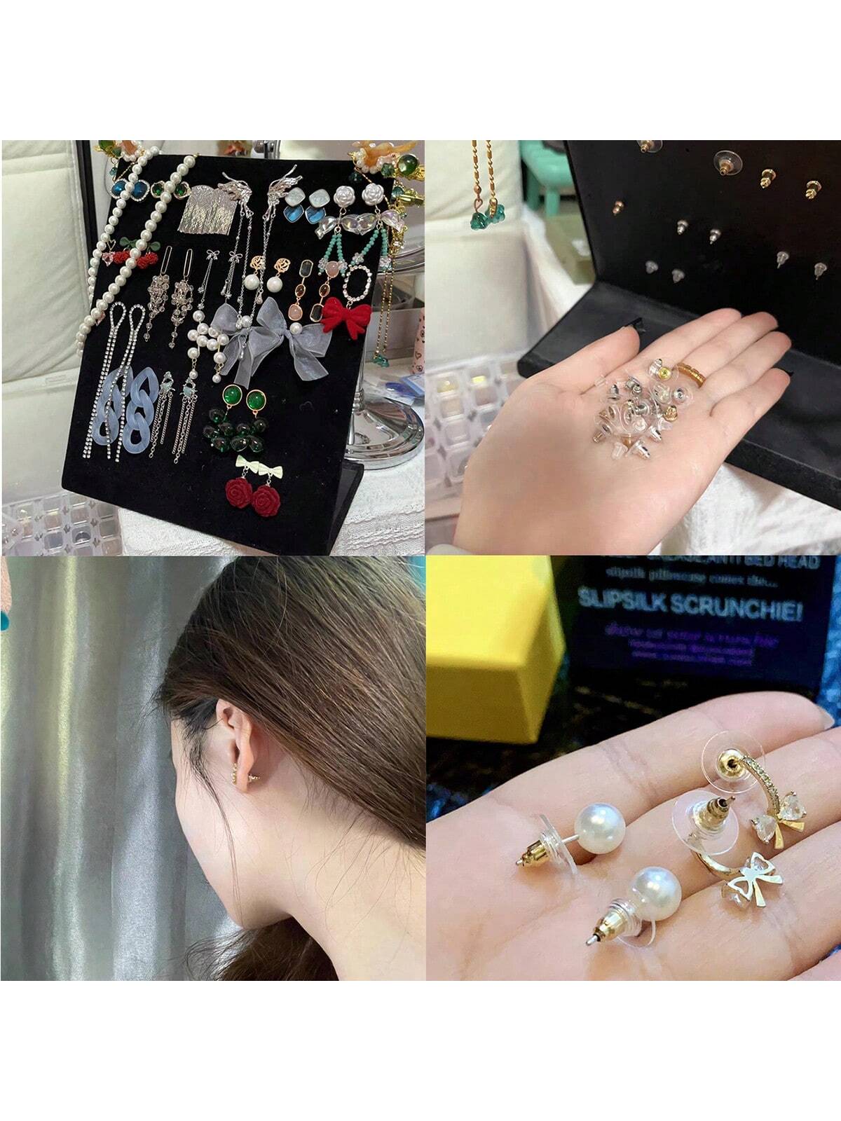 100pcs Gold & Silver Mixed Disc Earring Back Stoppers- DIY Jewelry Accessories, With Pin Back Design, Easy To Install- Ideal For Jewelry Making And Repair