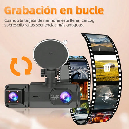 1080P HD Front And Rear Dual-Camera Dash Cam, Equipped With A 2-Inch IPS Screen, 170° Front Wide Angle And 140° Rear Wide Angle, ADAS Driving Assistance, G-Sensor, Loop Recording, Night Vision, 24-Hou