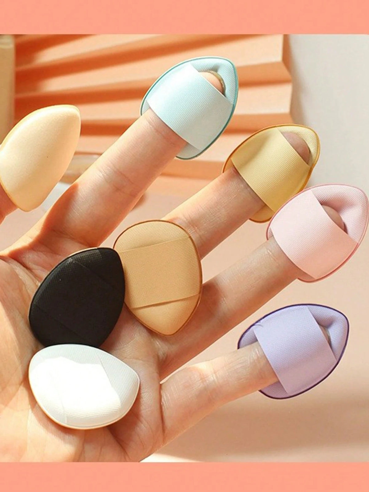 10pcs/3pcs/1pc Triangle Makeup Sponge, Powder Puff, Flat Foundation Sponge, Finger Cushion Puff,Makeup,Cheap,Room Decor,Vanity,Travel,Bedroom,Makeup Accessories,Puff,Makeup Blender,Powder Puff,Makeup