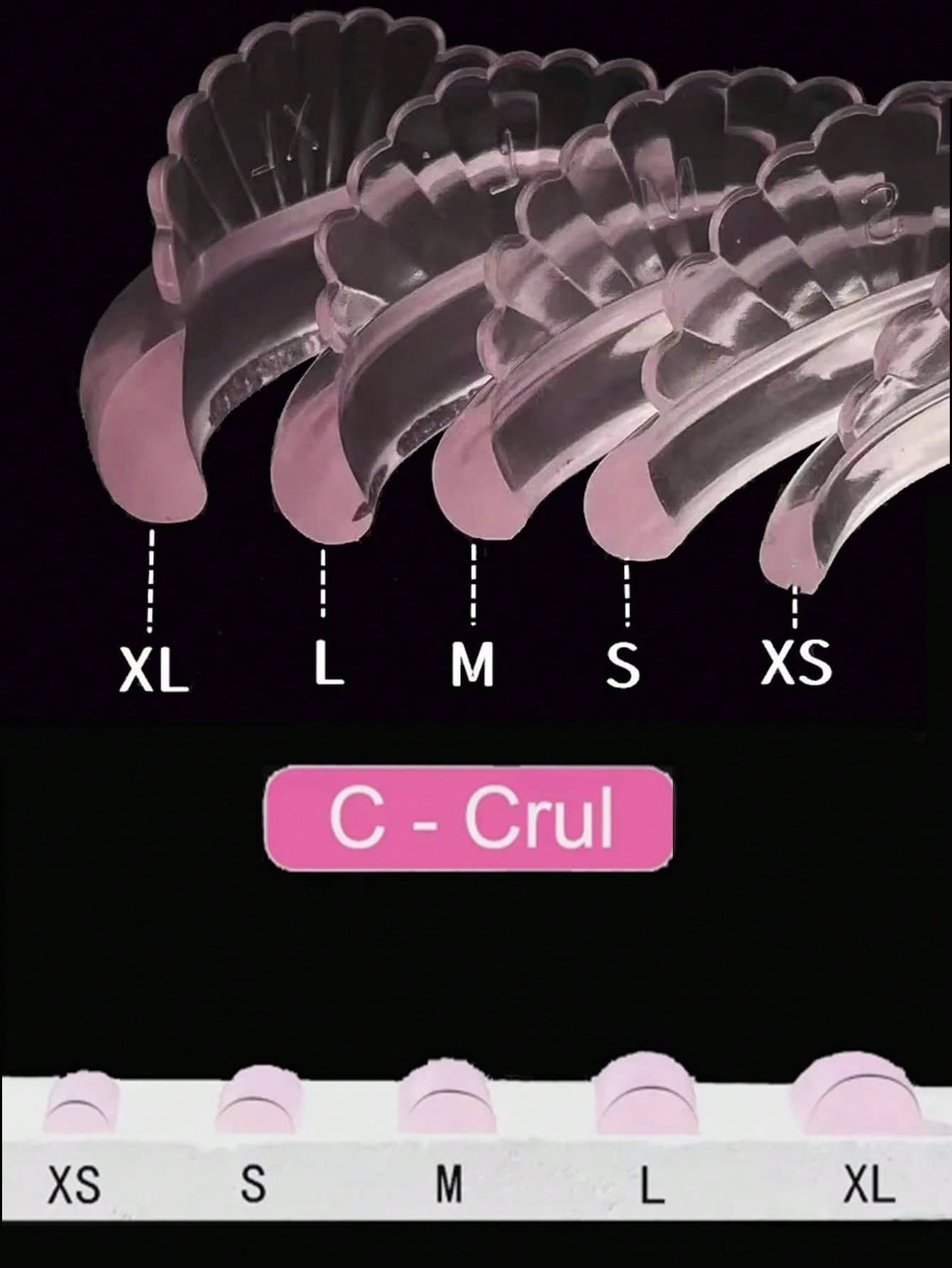 10Pcs 5 Sizes Jelly Lash Lift Pads- Self-Adhesive Silicone C-Curl Shields, Glue-Free Eyelash Lifting Tool For Home & Salon DIY Lash Perming,Cheap,Stocking Stuffers,Makeup,Makeup Tools,Cheap Stuff,Gif