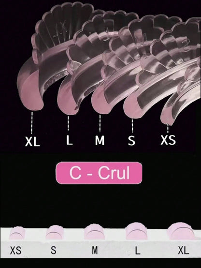 10Pcs 5 Sizes Jelly Lash Lift Pads- Self-Adhesive Silicone C-Curl Shields, Glue-Free Eyelash Lifting Tool For Home & Salon DIY Lash Perming,Cheap,Stocking Stuffers,Makeup,Makeup Tools,Cheap Stuff,Gif