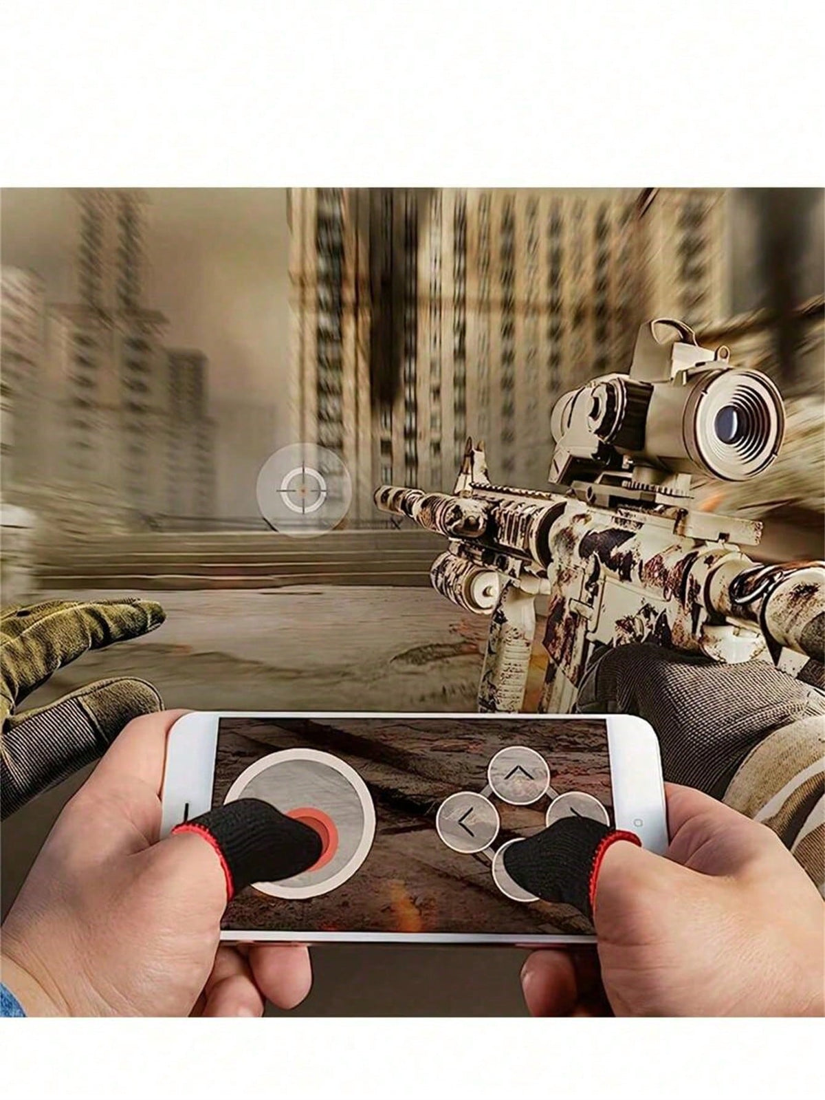 10pcs/5pcs Double-Layer Carbon Fiber Finger Sleeves, Minimalist Style Finger Sleeves, Seamless Touchscreen Breathable Anti-Sweat Finger Sleeves For Gaming