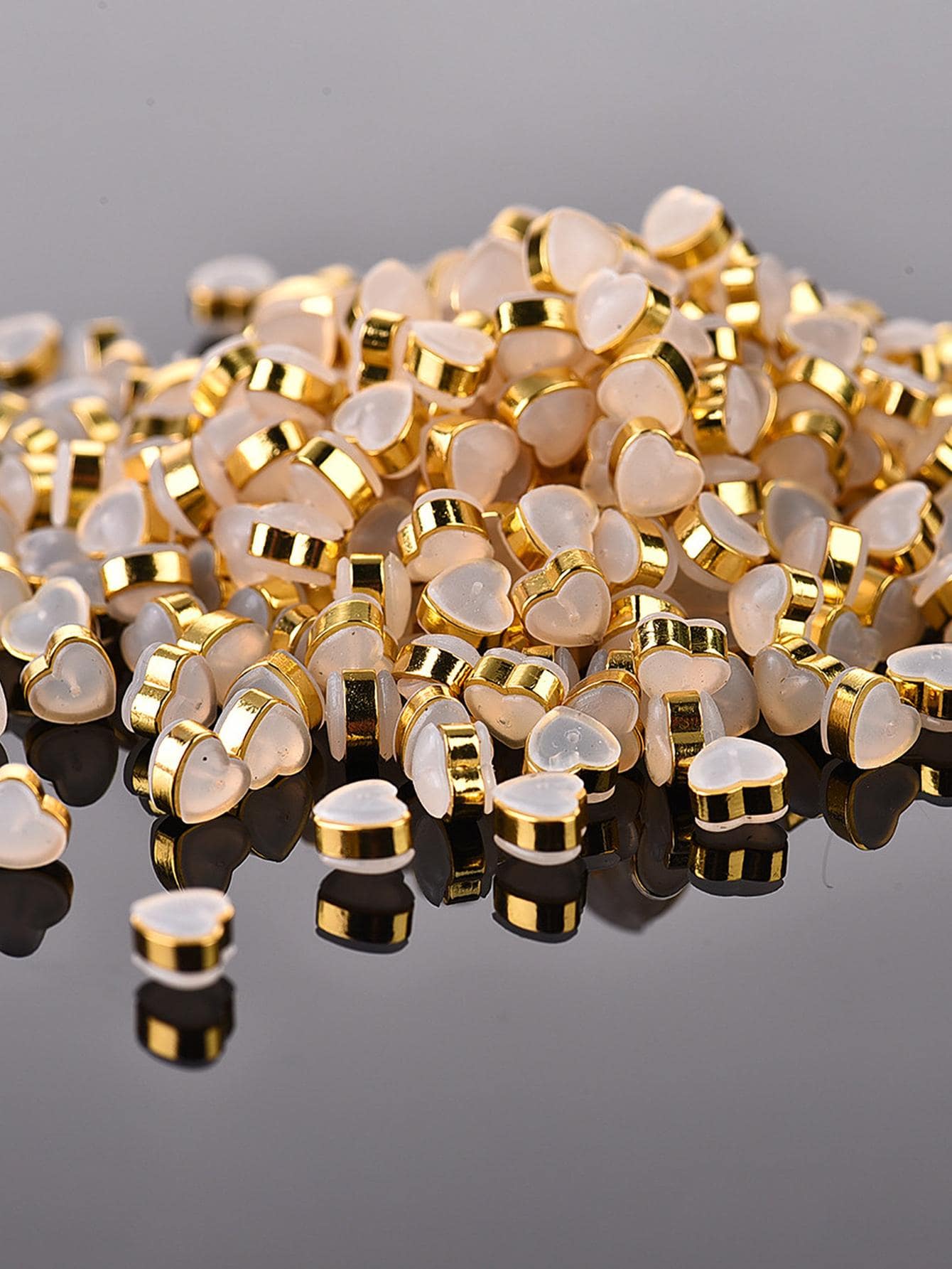 10pcs Anti-slip Silicone Ear Plugs With Heart-shaped Design