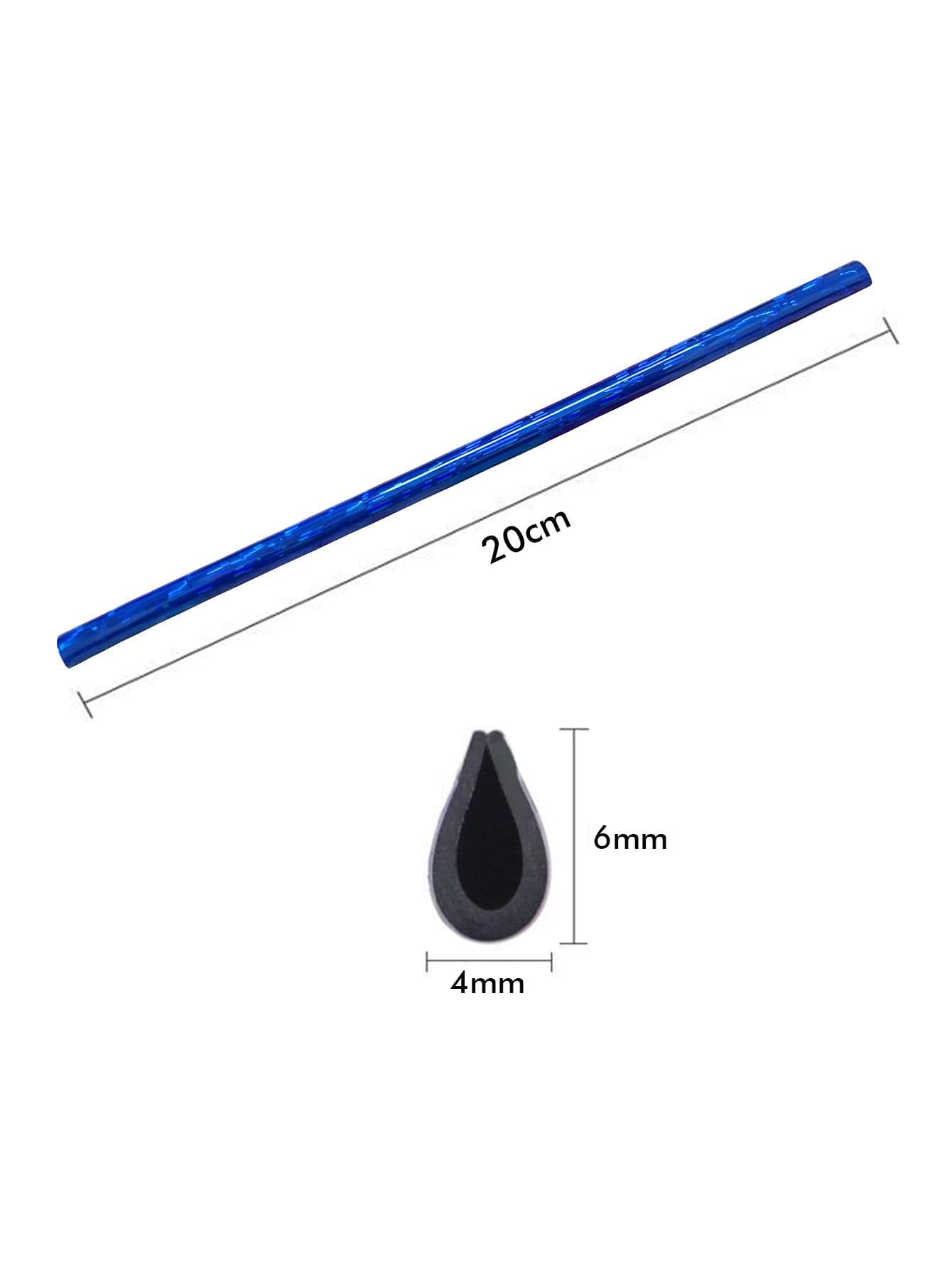 10pcs Blue PVC Car Air Outlet Strip