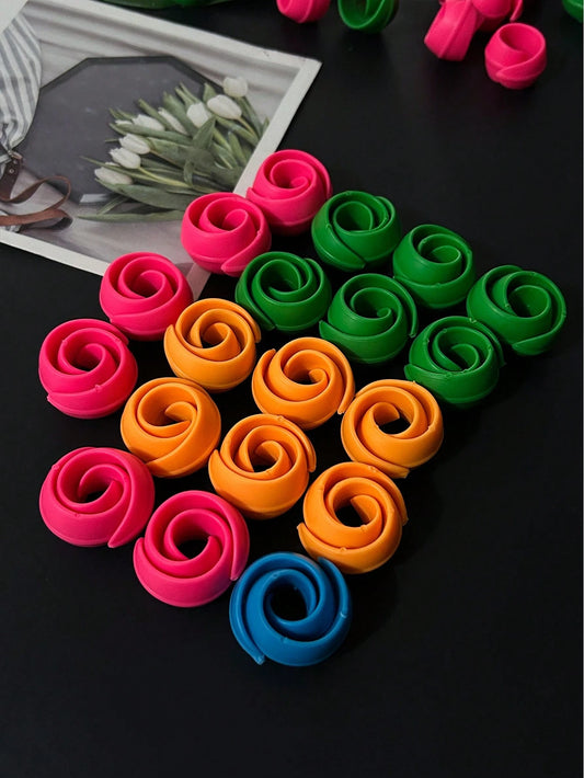 10pcs Colorful Silicone Spool Holders Anti-Tangle Thread Organizers, Suitable For Sewing, Cross Stitch And Embroidery, For DIY Christmas Handmade Thread Organization, For Craft Enthusiasts