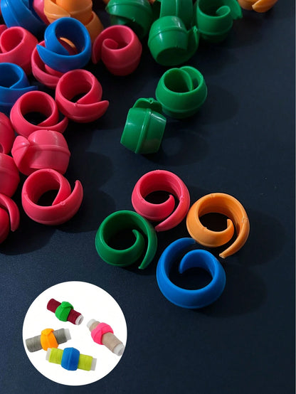10pcs Colorful Silicone Spool Holders Anti-Tangle Thread Organizers, Suitable For Sewing, Cross Stitch And Embroidery, For DIY Christmas Handmade Thread Organization, For Craft Enthusiasts