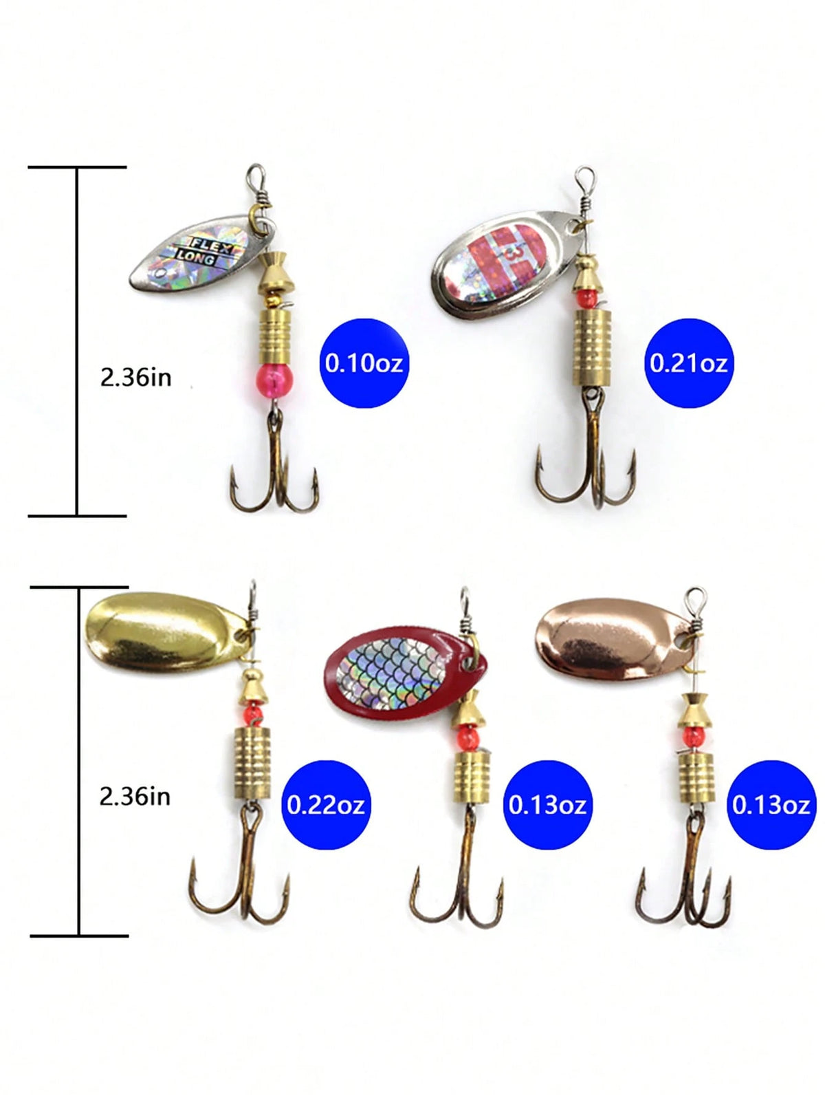 10pcs Iron Fishing Lures For Fishing Enthusiasts