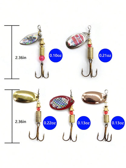 10pcs Iron Fishing Lures For Fishing Enthusiasts
