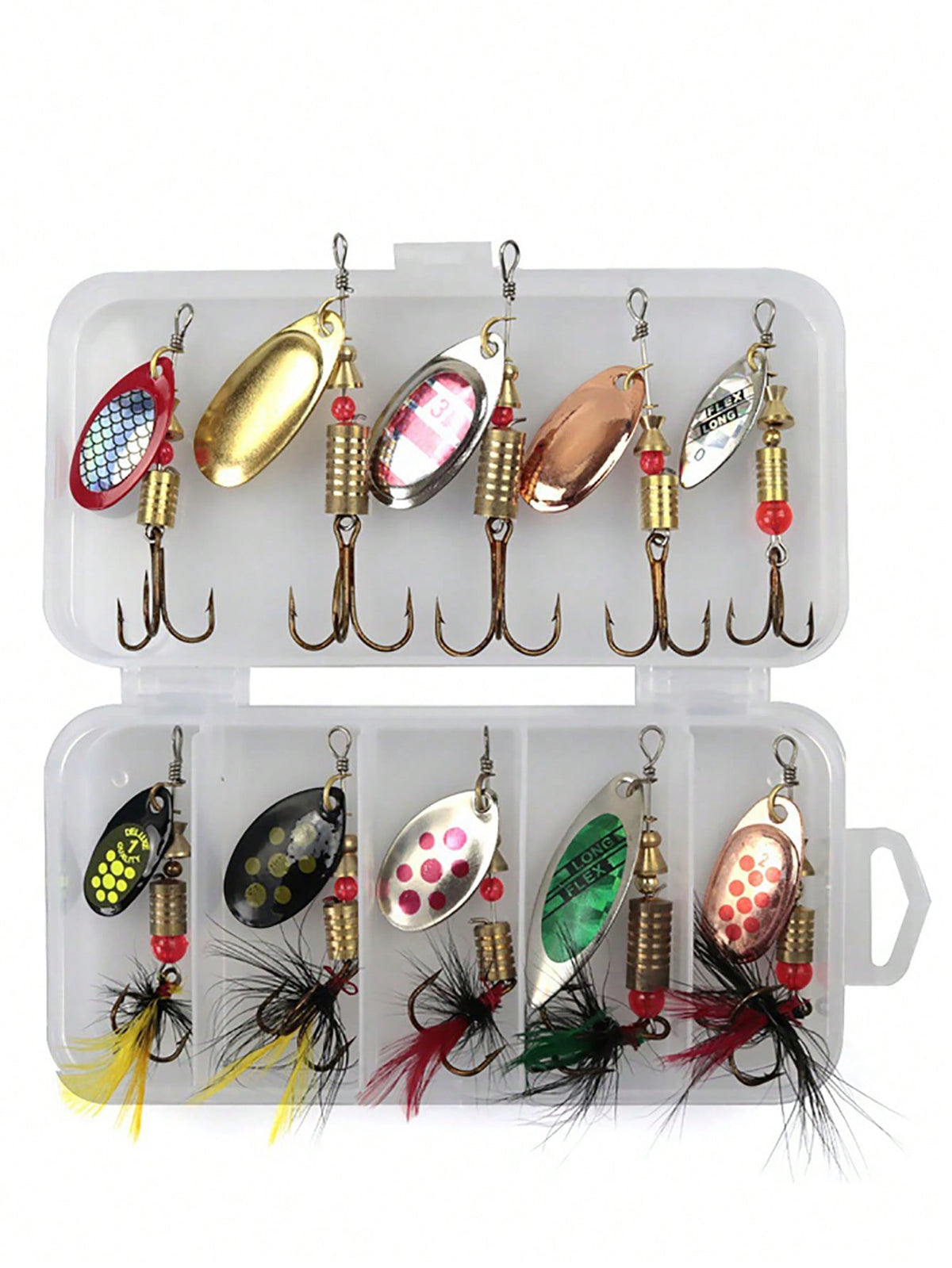 10pcs Iron Fishing Lures For Fishing Enthusiasts