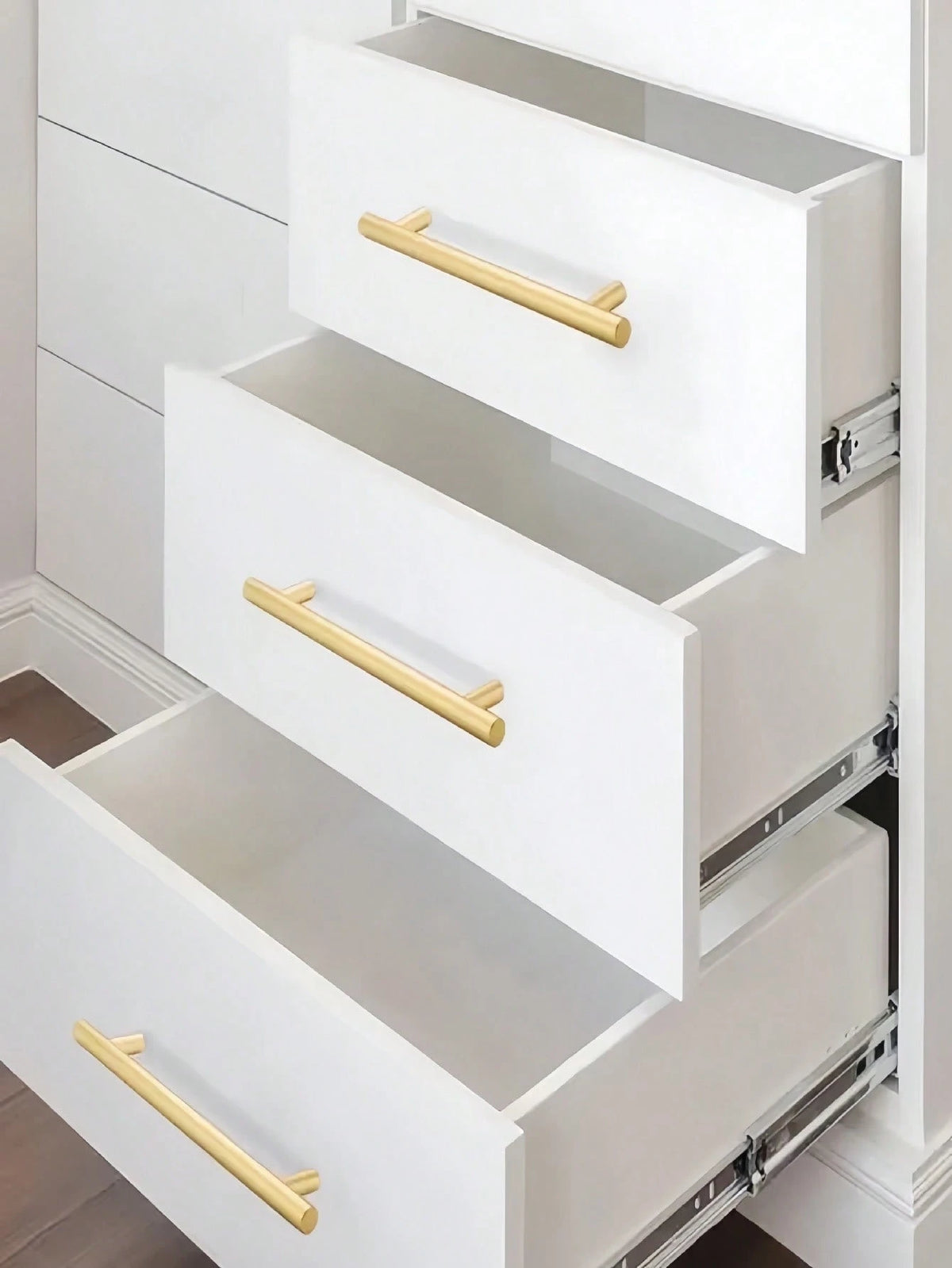 10Pcs Modern Stainless Steel Cabinet Pulls Modern Arch Design Brushed Metal Furniture Drawer Pull Hardware Pulls Bar Handle