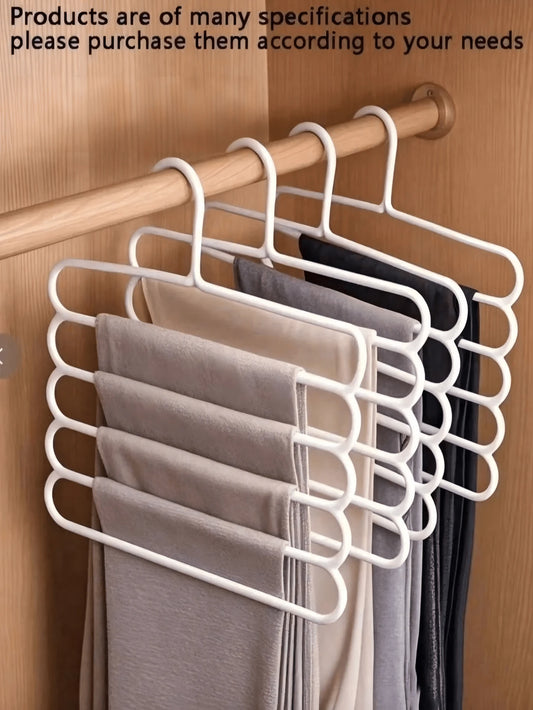 10pcs/Pack, 5pcs/Pack, 4pcs/Pack, 2pcs/Pack Or 1pc Hangers. Also Available 5-Tier Plastic Scarf Organizer, And Thicker More Durable Versions For Storing Pants, Scarves And Ties.