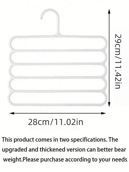 10pcs/Pack, 5pcs/Pack, 4pcs/Pack, 2pcs/Pack Or 1pc Hangers. Also Available 5-Tier Plastic Scarf Organizer, And Thicker More Durable Versions For Storing Pants, Scarves And Ties.