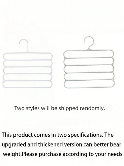 10pcs/Pack, 5pcs/Pack, 4pcs/Pack, 2pcs/Pack Or 1pc Hangers. Also Available 5-Tier Plastic Scarf Organizer, And Thicker More Durable Versions For Storing Pants, Scarves And Ties.