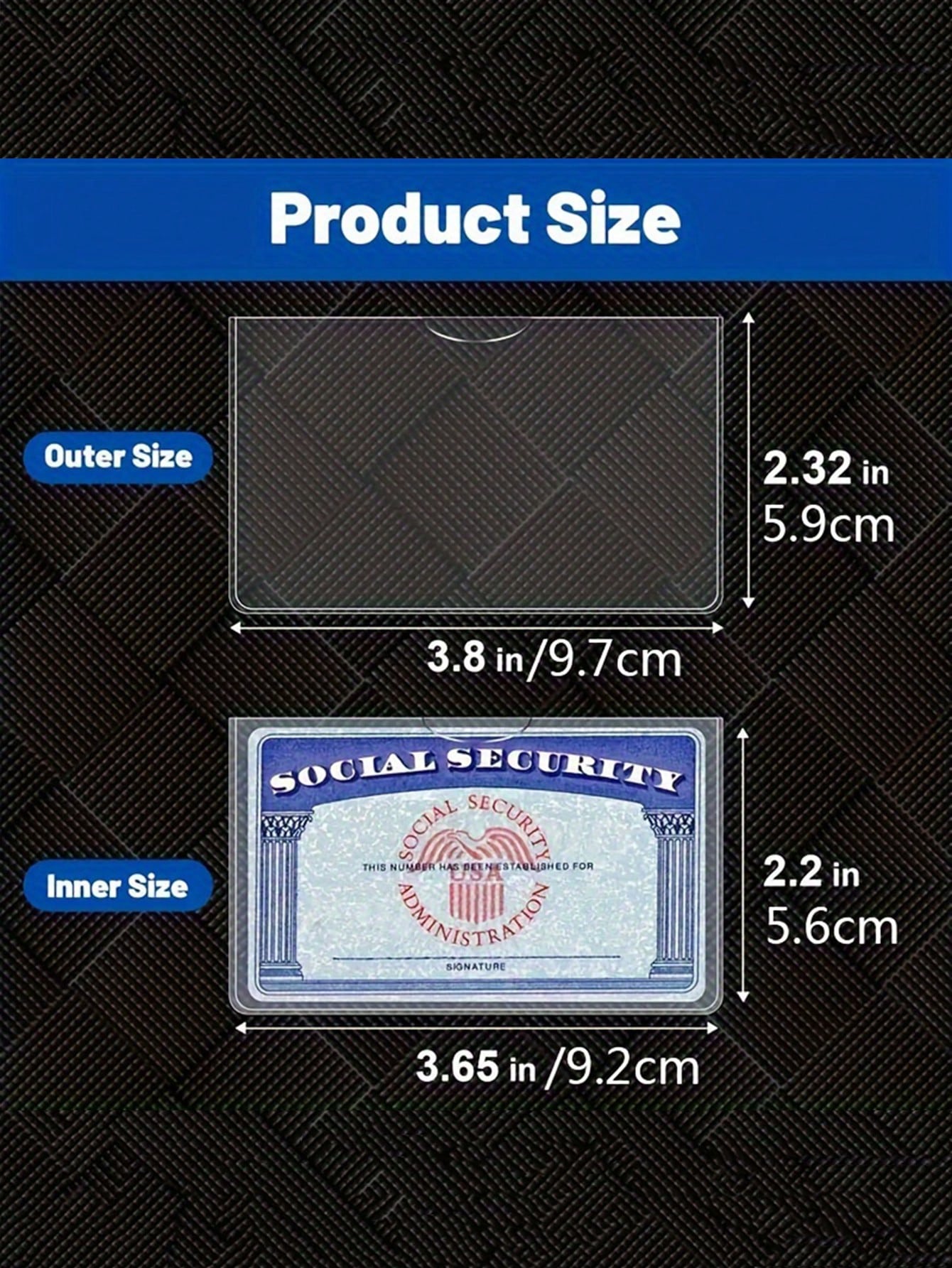 10pcs Waterproof PVC Card Holders - 31 Mil Thick, Soft Transparent, Suitable For Social Security Cards, Medical Insurance Cards And Credit Cards, Bohemian Style