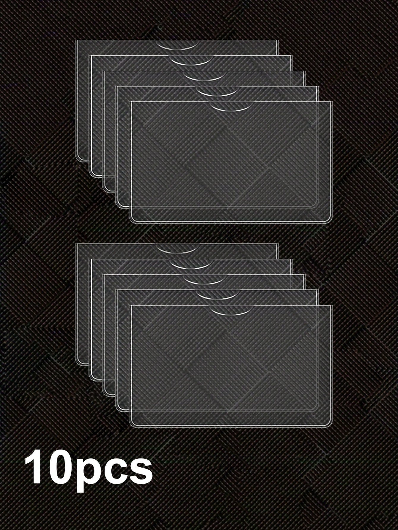 10pcs Waterproof PVC Card Holders - 31 Mil Thick, Soft Transparent, Suitable For Social Security Cards, Medical Insurance Cards And Credit Cards, Bohemian Style
