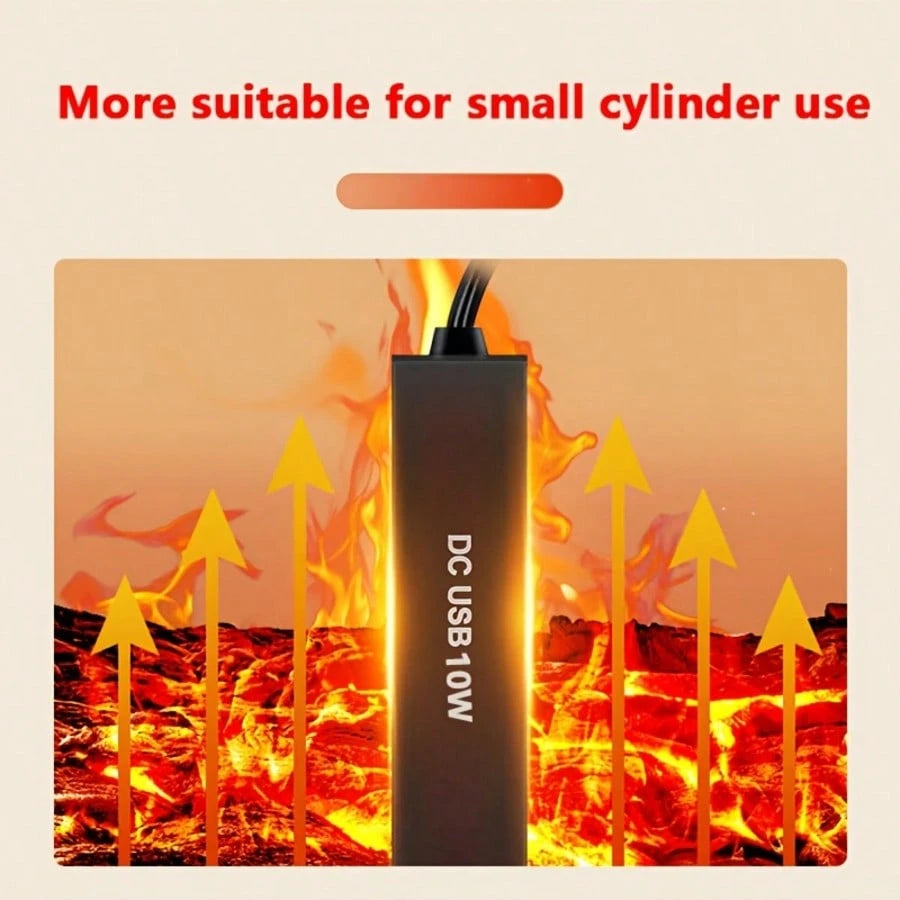 10W USB Powered Aquarium Heater, Compact & Portable, IPX8 Waterproof, Low Voltage (USB Compatible), Energy-Efficient, Suitable For Small Fish Tanks, Nano Terrariums, Terrestrial Tanks- No Battery Nee
