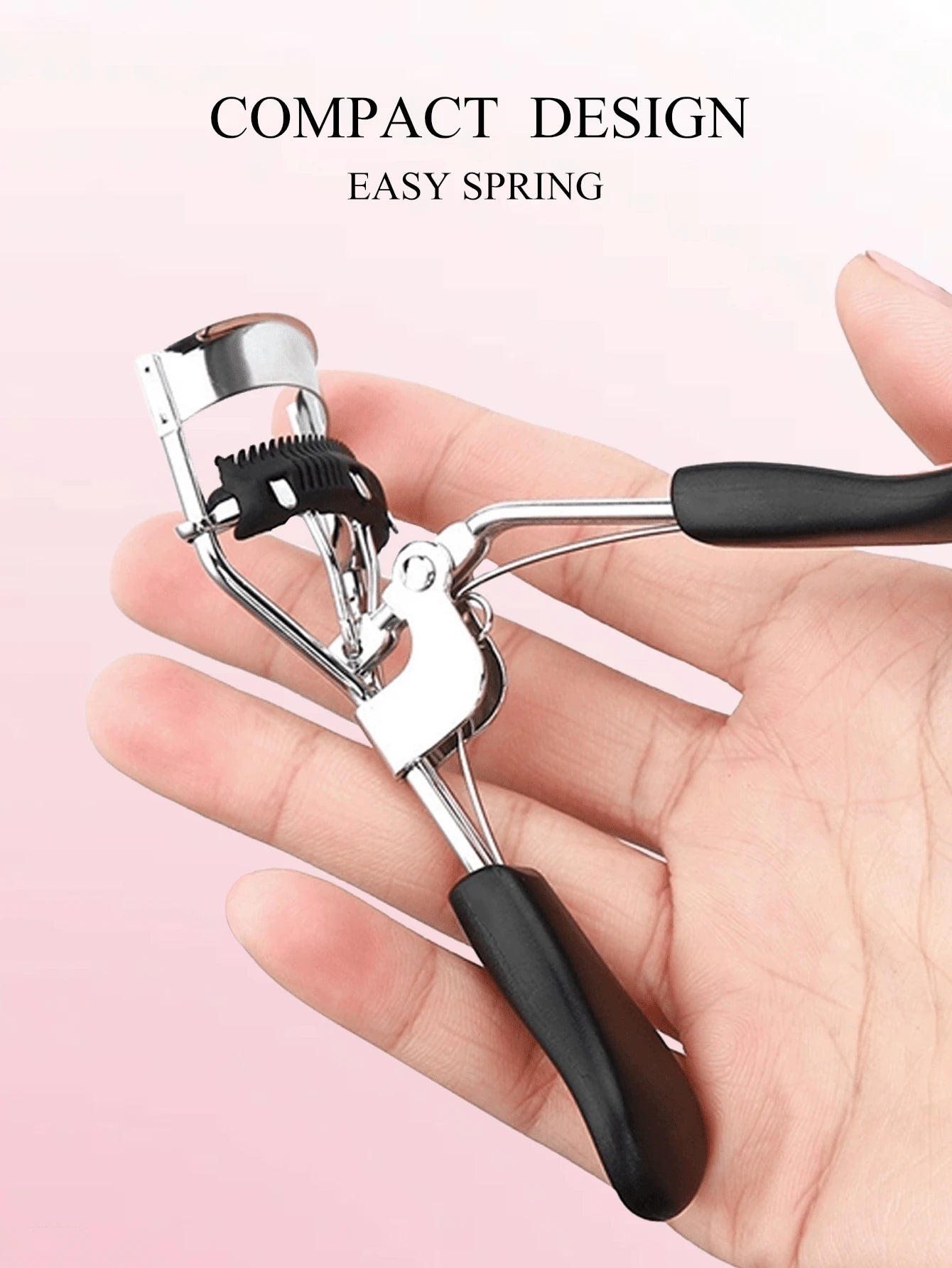 11/5pcs Eyelash Curler Set, Women's Eyelash Brush Kit, 1pc Eyelash Curler With Comb (With 2 Replacement Combs), 1pc Eyelash Comb Separator, 2pcs Eyelash Curlers, 5pcs Eyelash Curler Replacement Pads