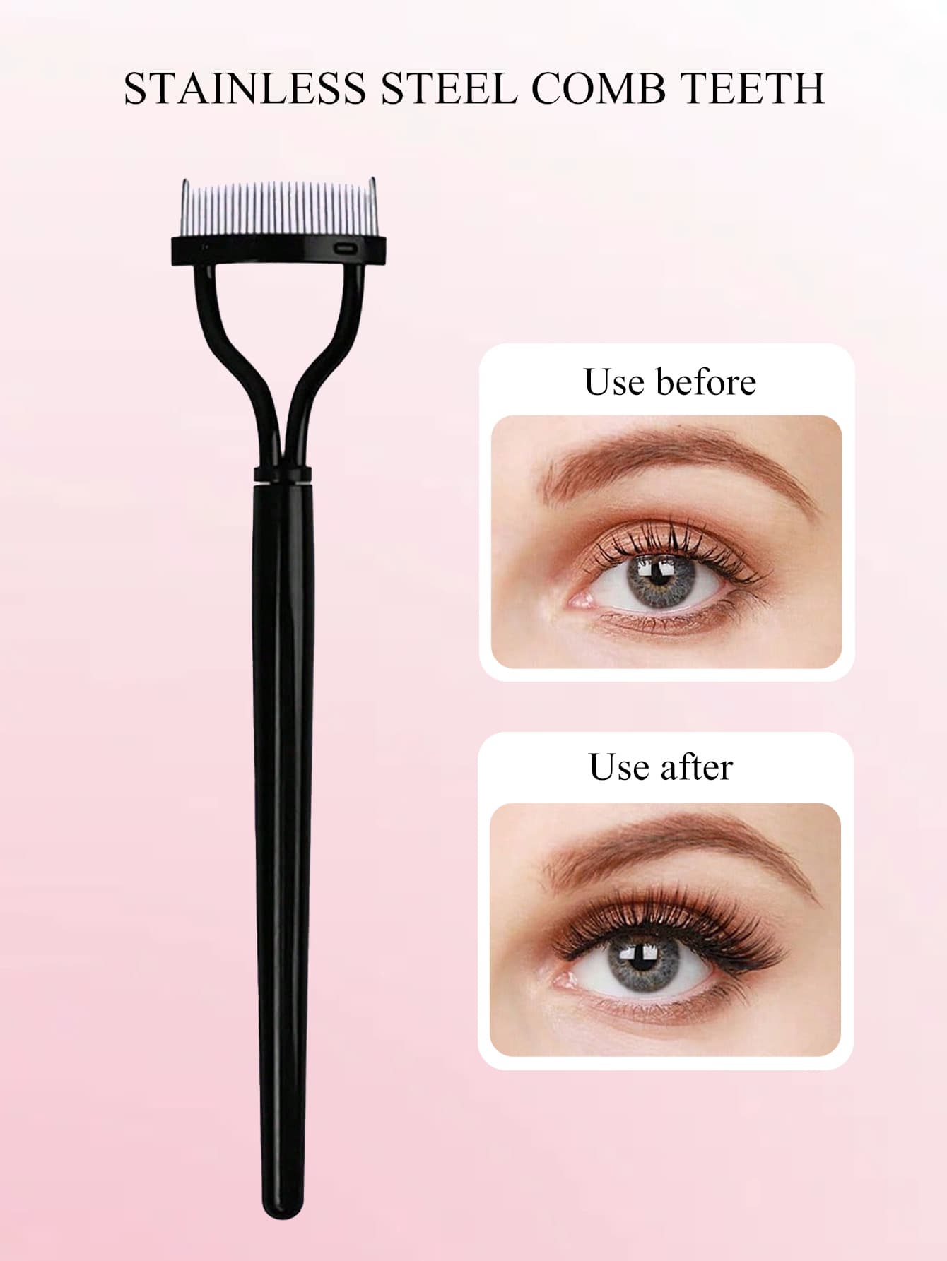 11/5pcs Eyelash Curler Set, Women's Eyelash Brush Kit, 1pc Eyelash Curler With Comb (With 2 Replacement Combs), 1pc Eyelash Comb Separator, 2pcs Eyelash Curlers, 5pcs Eyelash Curler Replacement Pads