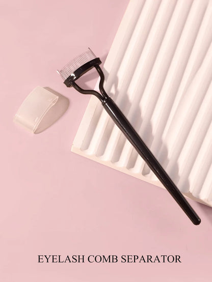 11/5pcs Eyelash Curler Set, Women's Eyelash Brush Kit, 1pc Eyelash Curler With Comb (With 2 Replacement Combs), 1pc Eyelash Comb Separator, 2pcs Eyelash Curlers, 5pcs Eyelash Curler Replacement Pads