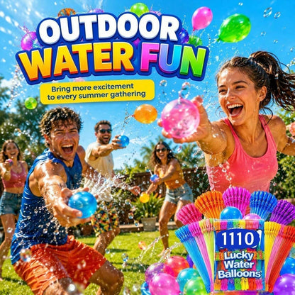 111/1110pcs Water Balloons Quick Fill – 1000PCS Refill Kit, Fast Fill & Self-Sealing Water Bombs For Kids & Adults, Outdoor Summer Games, Pool, Party & Backyard Fun