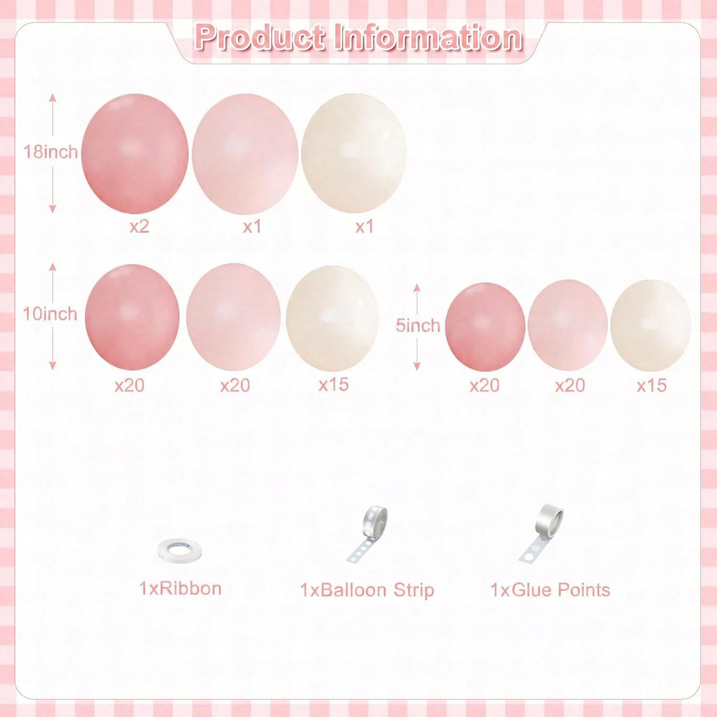 117pcs Pink Balloon Arch Garland Set, Suitable For Baby Shower, Bohemian Party, Birthday, Gender Reveal Party And Wedding Decoration
