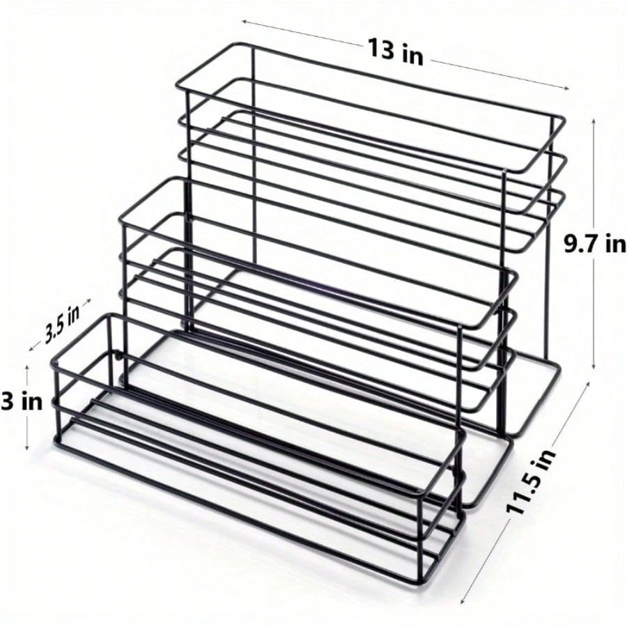 12 Bottle Capacity Coffee Syrup Organizer 3 Tier Coffee Syrup Stand Shelf For Coffee Bar Kitchen Small Wine Rack For Bar Family Storage For Syrup Wine Dressing