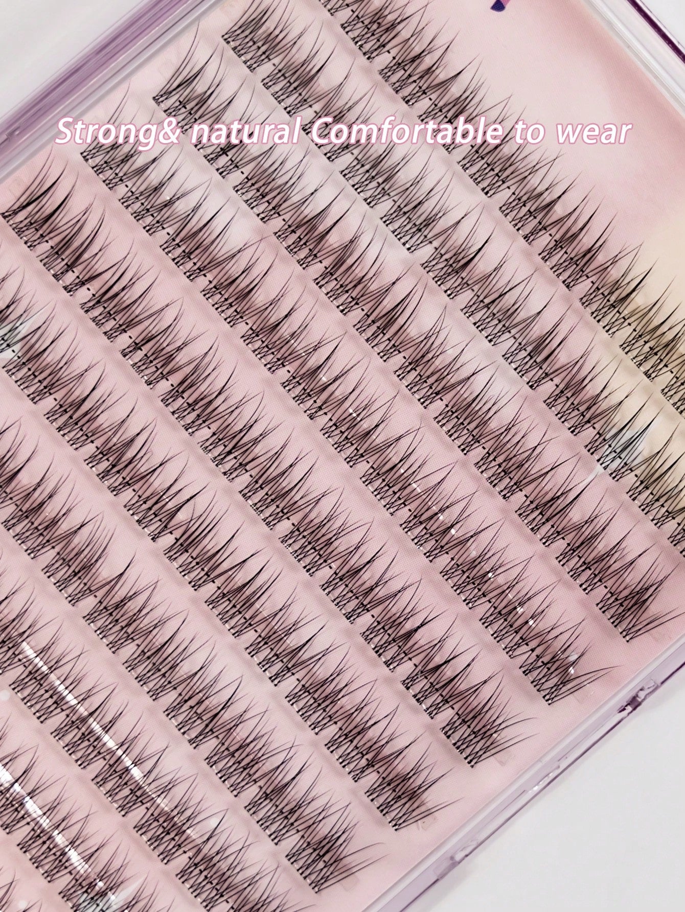 120Clusters Self Adhesive Eyelashes Natural Look Pre Glued Lashes 10-12mm DIY Eyelash Extension Set With Tweezers Wear No Glue Needed Eyelash Suitable For Daily Use Japanese & Korean Makeup Toolslash
