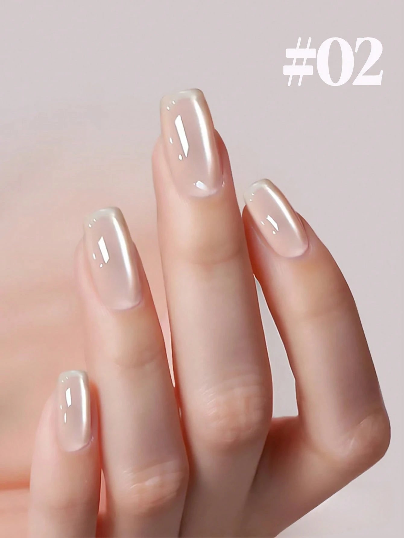 12ml Summer Ice-Translucent Nude Pink Cat-Eye 2026 New Edition White Tap Water Nail Art Fine Magnetic Powder Glass Bead Nail Polish Gel Salon Home Professional All-Season DIY Gel Nail Art Product