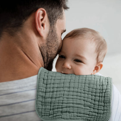 12PCS 20" X10" Muslin Burp Cloths Large Hand Washcloths For Boys & Girls, Baby Essentials Extra Absorbent And Soft Burping Rags For Newborn Registry