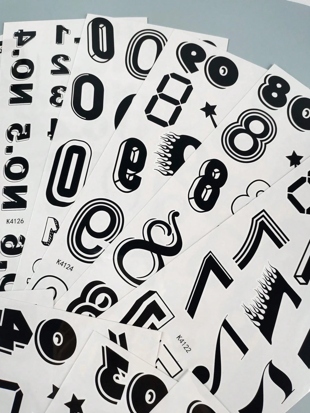 12pcs Y2K Chicano Digital Temporary Tattoo Stickers- Back To School Gift Set, Waterproof Sports Style 0-9 Number Stickers, Suitable For School Sports Events, Competitions, Parties And Activities