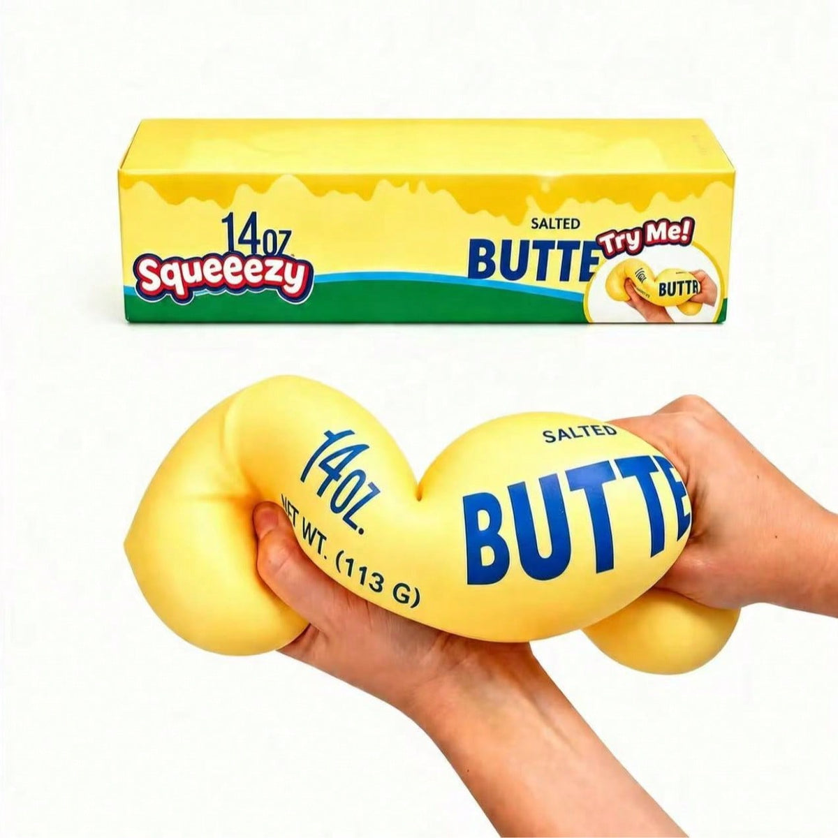 14cm Butter Stick Bread Squishy Slow Rising Realistic Food Stress Relief Toy, Kawaii