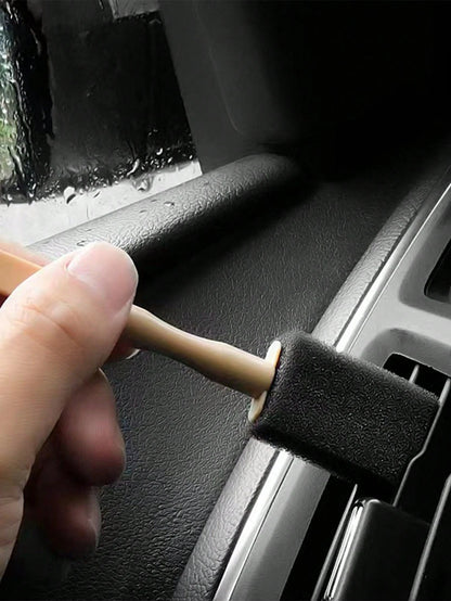 15pcs Car Detailing Brush, Microfiber Cloths, Polishing Sponges- Automotive Cleaning Tool Set
