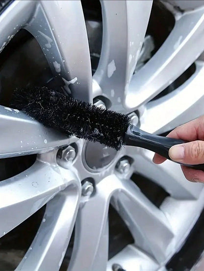15pcs Car Detailing Brush, Microfiber Cloths, Polishing Sponges- Automotive Cleaning Tool Set