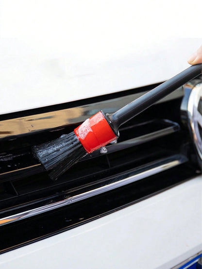15pcs Car Detailing Brush, Microfiber Cloths, Polishing Sponges- Automotive Cleaning Tool Set