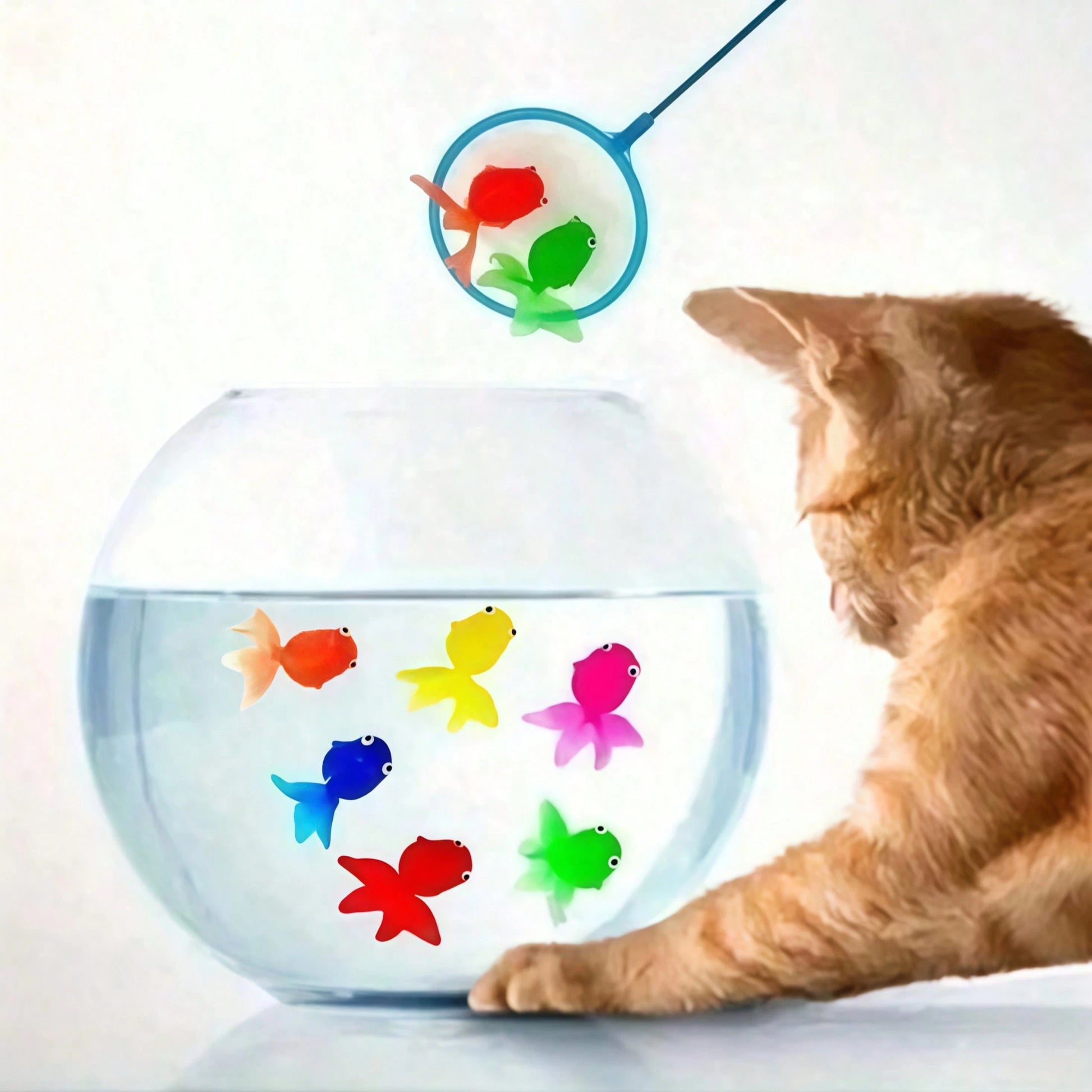 15pcs Floating Simulated Soft Rubber Goldfish Toys, For Indoor And Outdoor Water Games, Summer Party Decorations And Supplies, No Battery Required (Random Color)