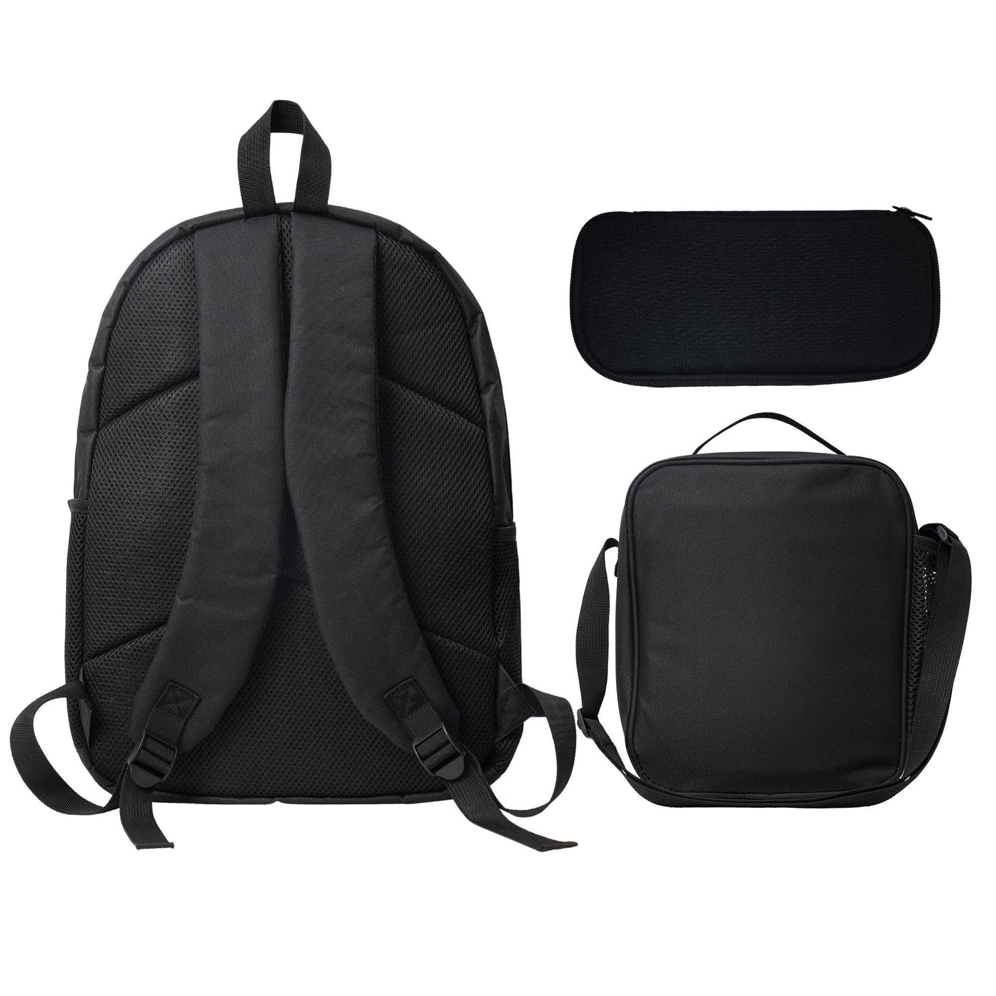 1k+Sold Back To School Essential Student Backpack (Game Console Controller) Men's Fashion Backpack + Insulated Lunch Bag + Pencil Case 3-Piece Set, Minimalist Men's Lightweight Backpack, Outdoor Trave