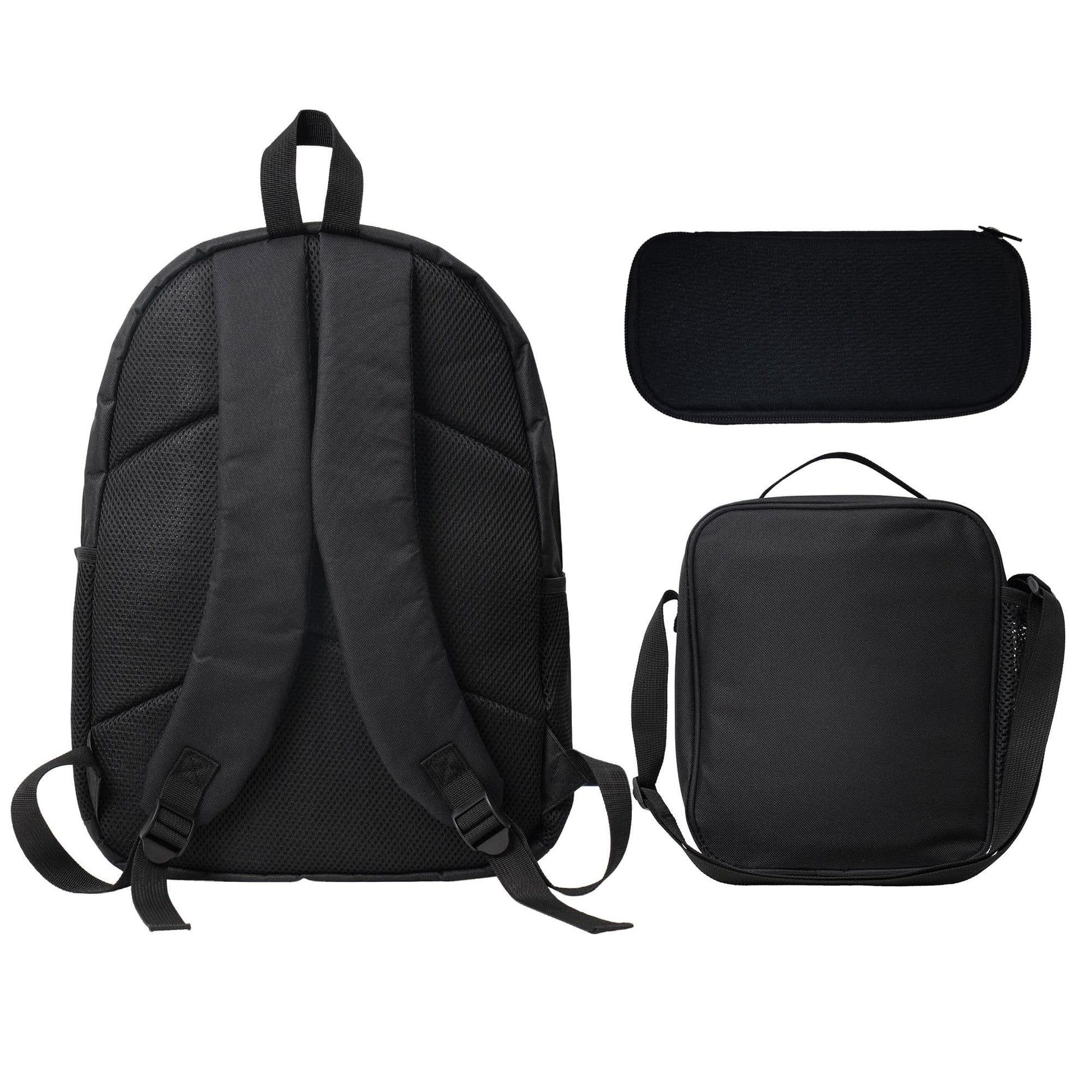 1k+Sold Back To School Essential Student Backpack (Game Console Controller) Men's Fashion Backpack + Insulated Lunch Bag + Pencil Case 3-Piece Set, Minimalist Men's Lightweight Backpack, Outdoor Trave
