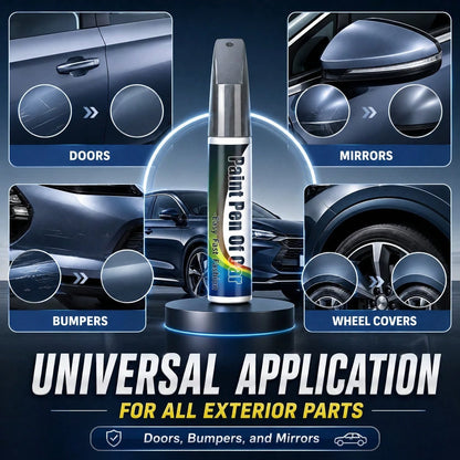 1Pc 12ML Universal Car Scratch Repair Pen, Auto Touch Up Paint Pen For Car Care, Quick Fix Scratches And Chips, Portable Auto Paint Marker For Daily Commute And Travel, Silver